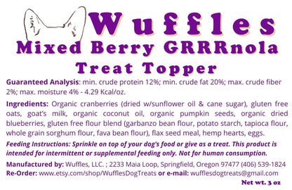 Mixed Berry GRRRNola Treat Topper